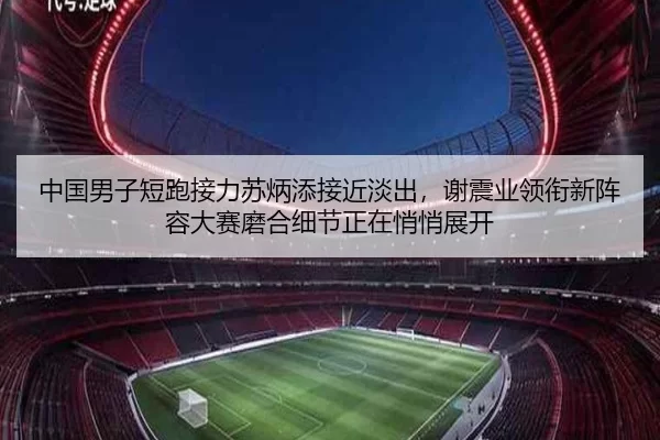 中国男子短跑接力苏炳添接近淡出，谢震业领衔新阵容大赛磨合细节正在悄悄展开
